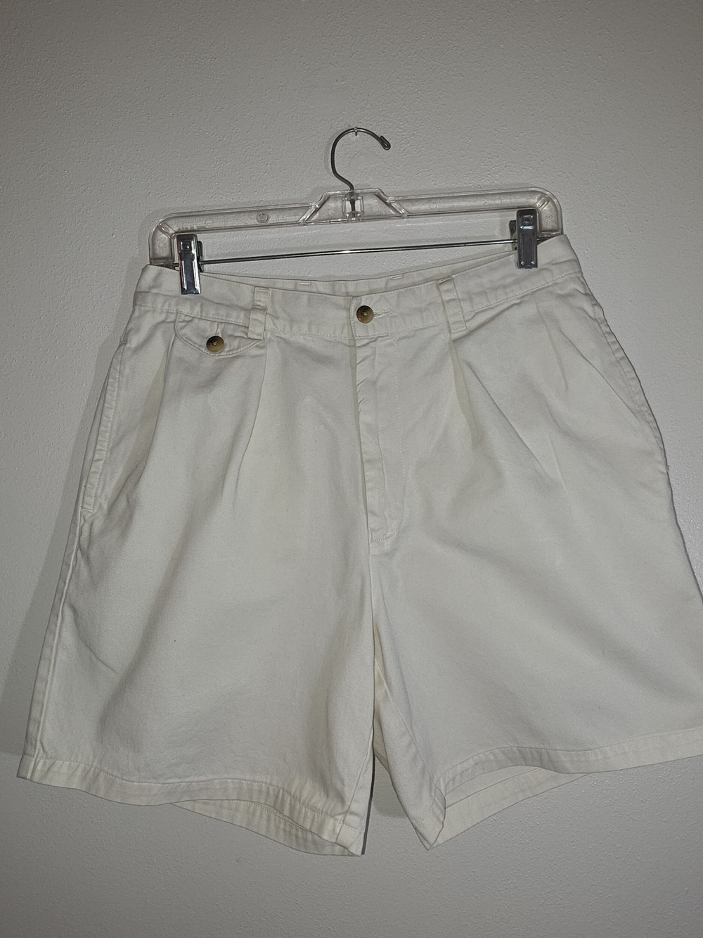 Nautica Ivory High-Rise Bermuda Shorts